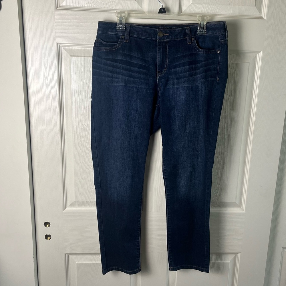 Jennifer Lopez Blue Ankle Cropped Jeans